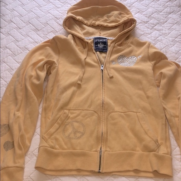 Victoria’s Secret Y2k hoodie Love Pink Medium full zipper with side pockets M - Picture 5 of 6